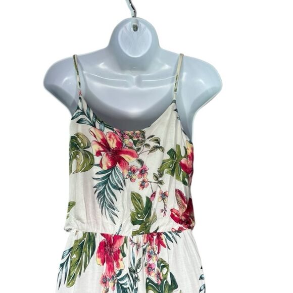 Lush Womens M Floral Spaghetti Strap Maxi Dress - Picture 5 of 8
